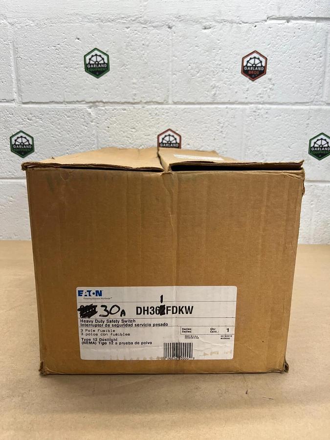 Eaton DH361FDKW Heavy Duty Safety Switch, 30A