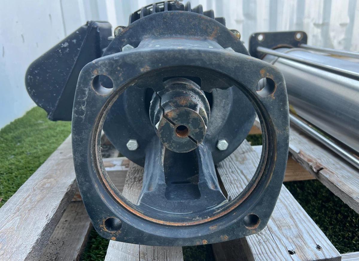 Used Grundfos CRN 20-10 Multistage Centrifugal Boosting Pump Assy, 25Hp Baldor Motor
