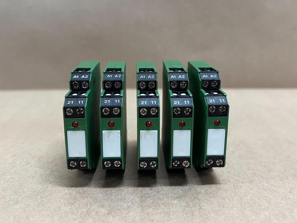 Used BTR KRA-M8/21-21 24V AC/DC Coupling Relay - Lot of 5