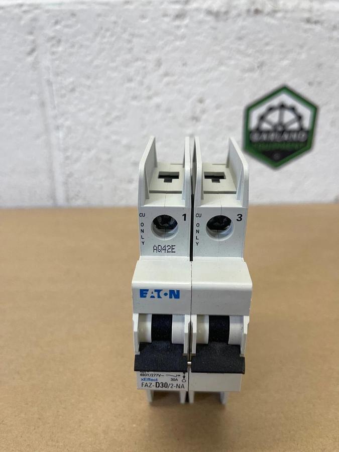 Eaton FAZ-D30/2-NA Miniature Circuit Breaker, 30A, 480Y/277VAC