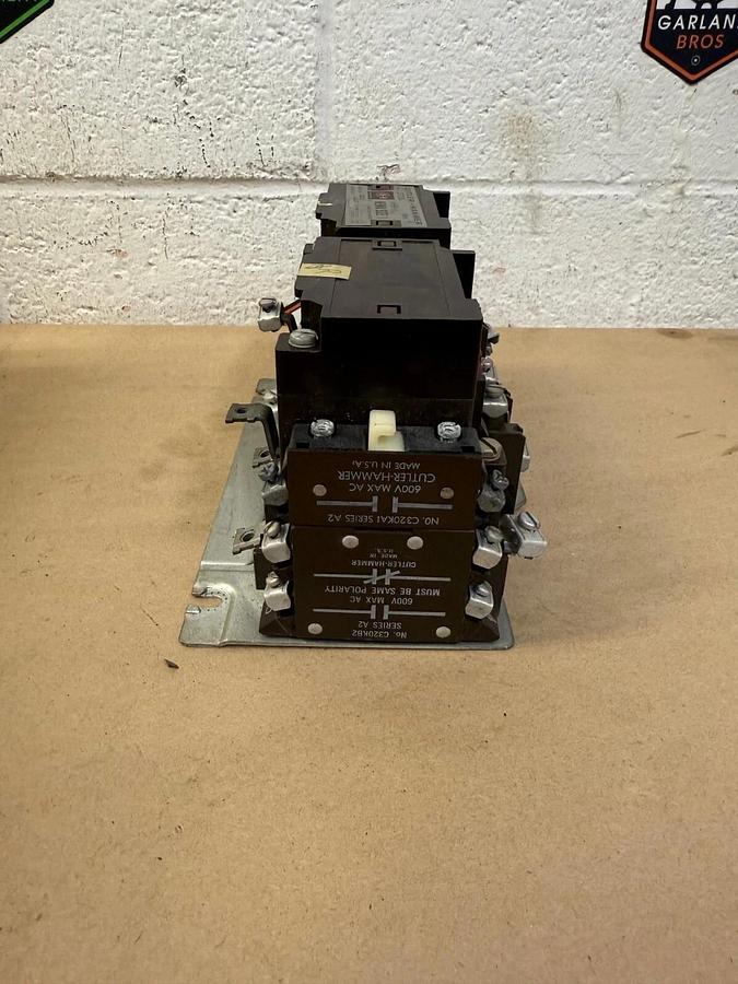 Used Cutler-Hammer C50CN3, Reversing Contactor, Series A1, NEMA Size 1, 27A
