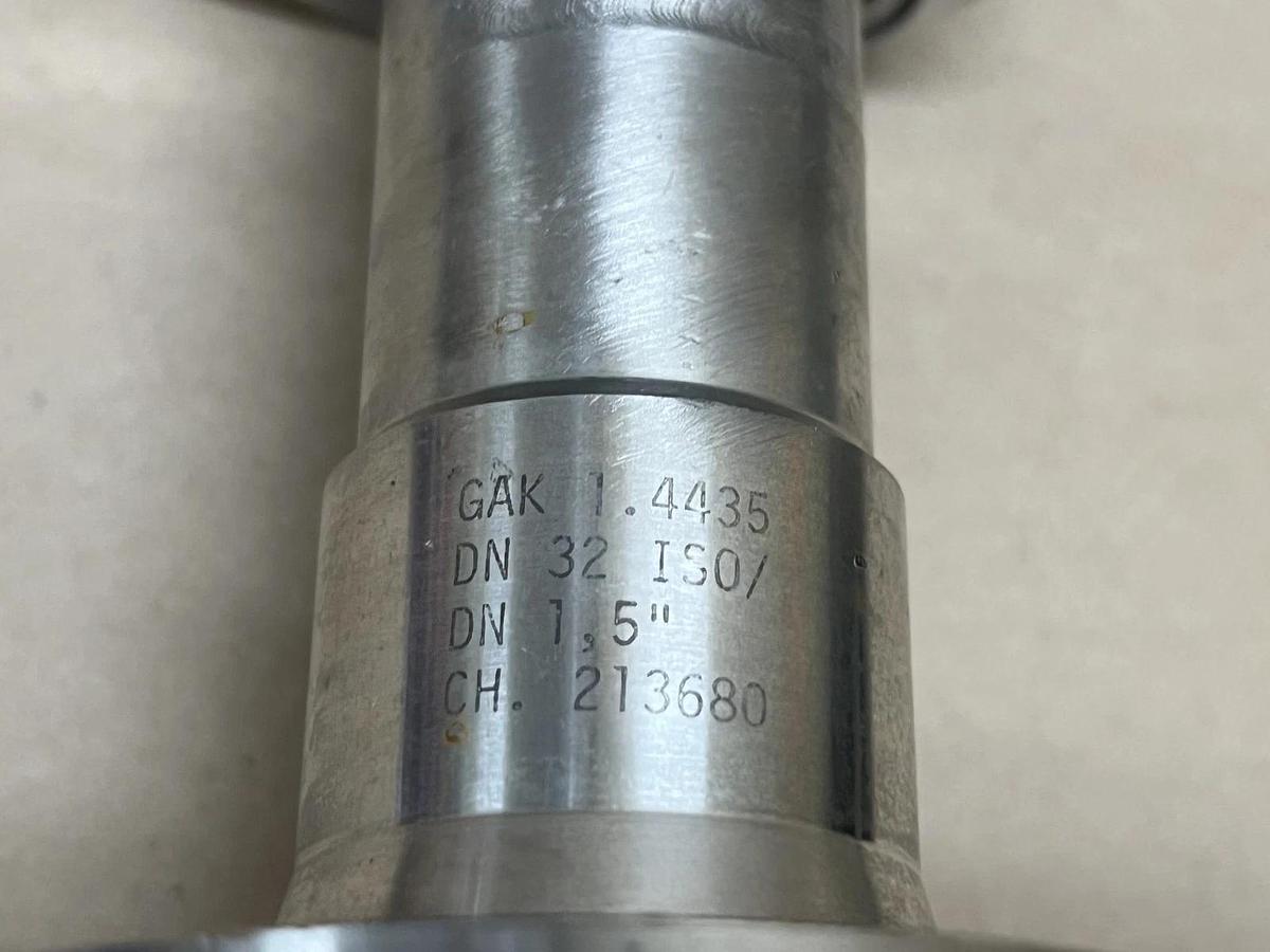 Used Pister DN32, PN40 SS High Pressure 2-Way Ball Valve Assembly