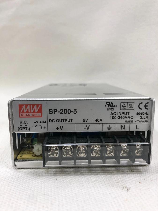 Used Mean Well SP-200-5 Power Supply