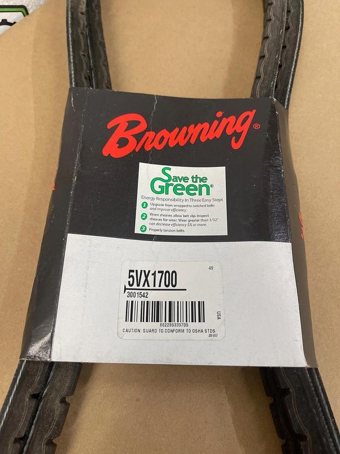 Used Browning 5VX1700 Cogged V-Belt