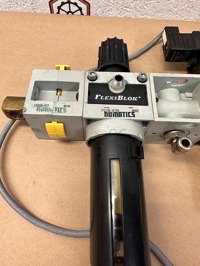 Used Numatics - S22E-03BKMT - FlexiBlok Quick Exhaust Valve with Filter/Regulator