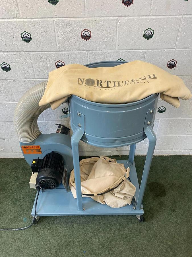 Used NorthTech Industrial Machinery NT-001-3 Dust Collector 2HP 3 ph 230/460V 2/4A