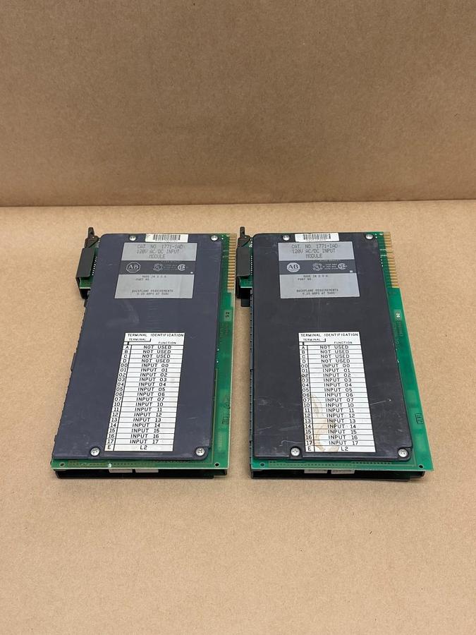 Used Allen-Bradley 1771-IAD 120V AC/DC Input Module - Lot of 2