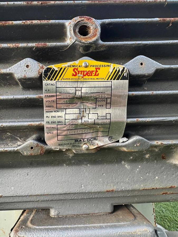 Used Kimbel KGMD-50, Bottom Horizontal CCW 270 Blower, 30TE Hp Motor, 1780RPM 575V