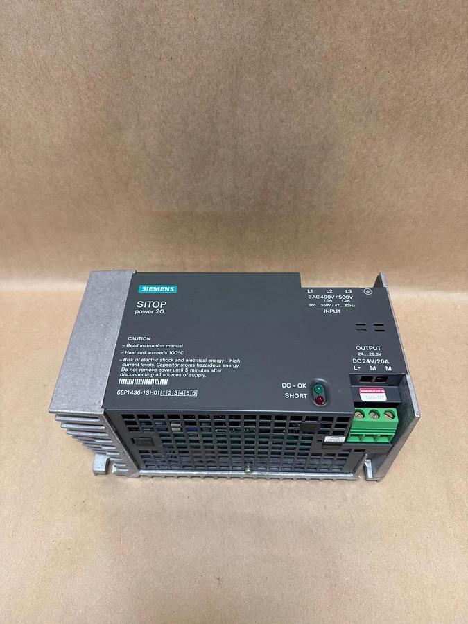 Used Siemens 6EP1436-1SH01 SITOP Power 20 Power Supply