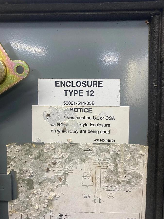 Used Square D 8539 SC54 A Ser D Combination Starter Motor Circuit Protector