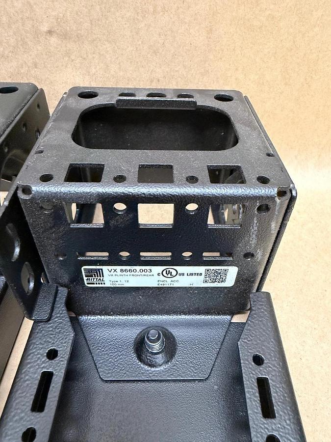 Used RITTAL VX 8660.003 Base/Plinth Corner Pieces (Set of 2)