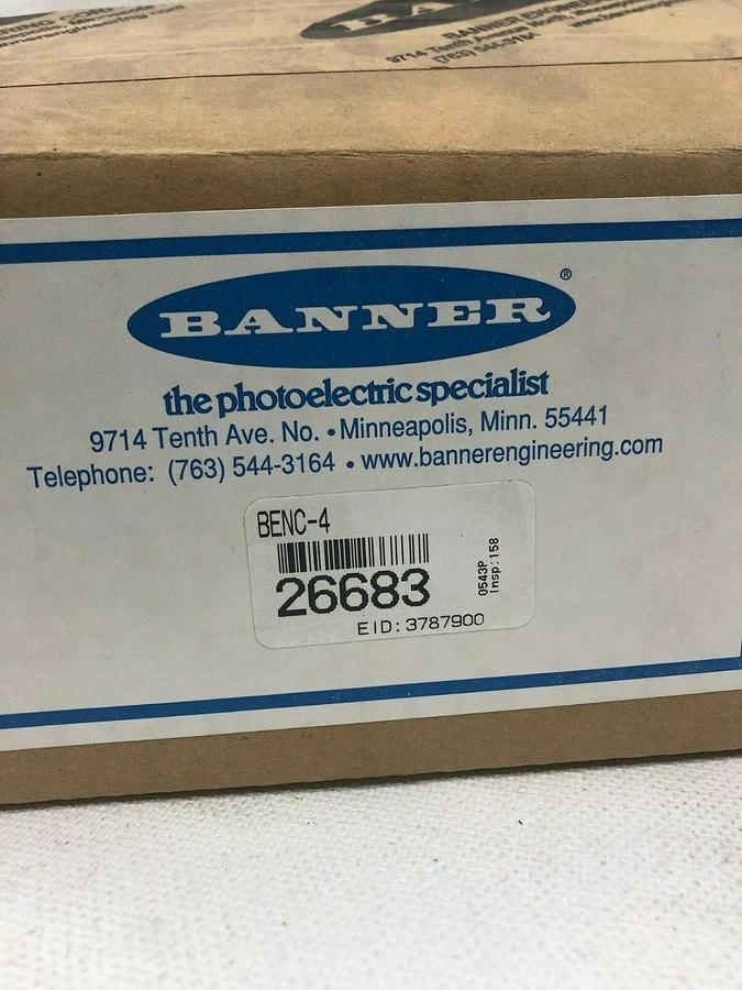 Used Banner BENC-4 Enclosure for B2Q Gateway Board Module