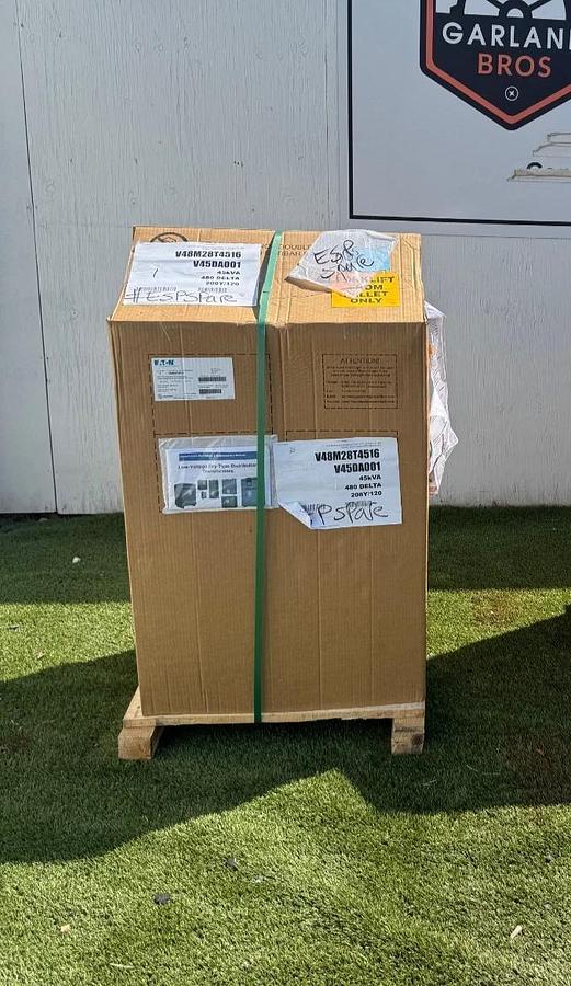 Used Eaton V48M28T4516 General Purpose Ventilated Transformer, 45kVA, V45DA001, 3 Ph