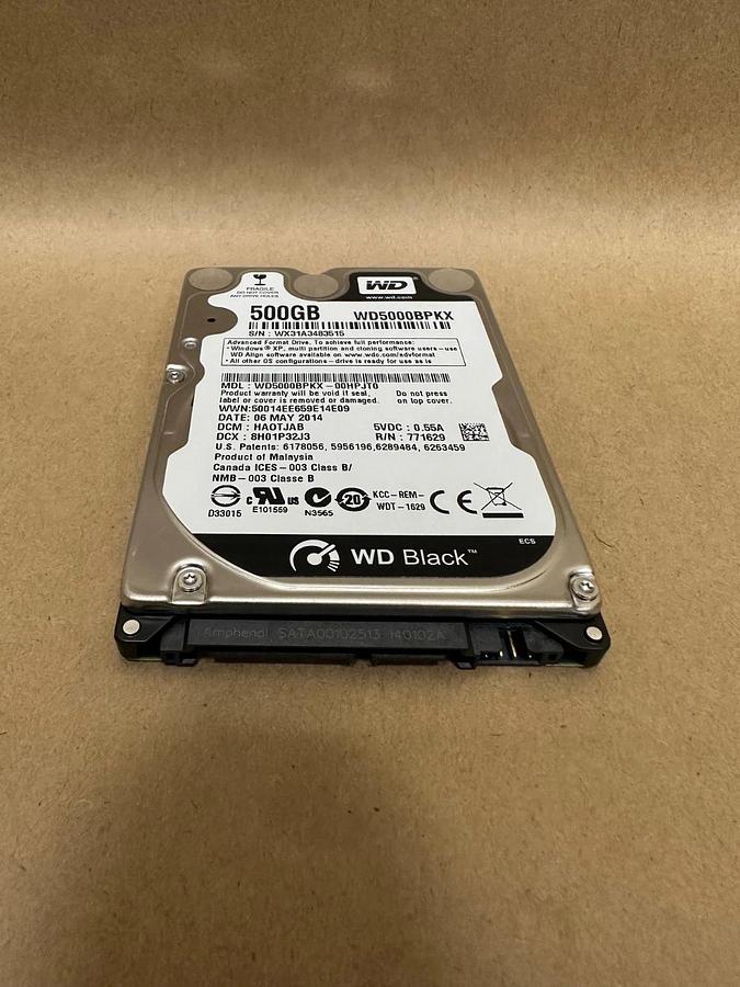 Western Digital WD5000BPKX Black 500GB SATA Hard Drive *NEW*