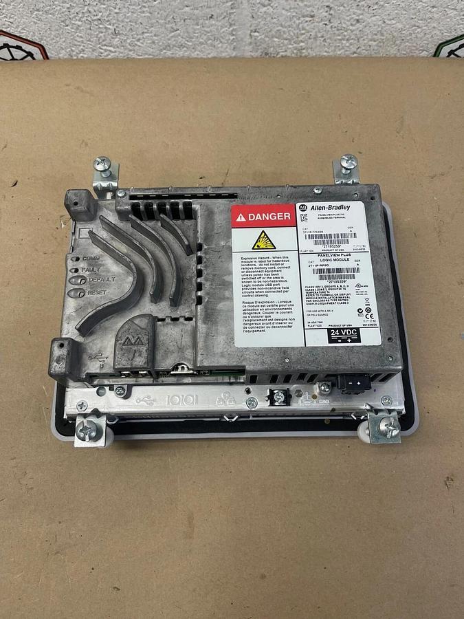 Used Allen-Bradley 2711-T7C4D8 PanelView Plus 700, 2711-RP8D Logic Module Ser A