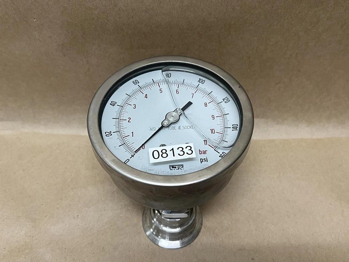 Used LTR 0-160 PSI, 0-11 Bar Pressure Gauge
