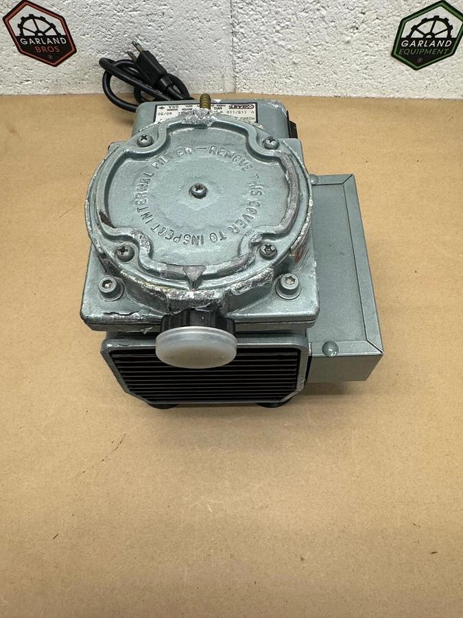 Used Gast DOA-P126-FB Vacuum Pump, 115/110V, 4.5/4.8 A, 60/50 Hz