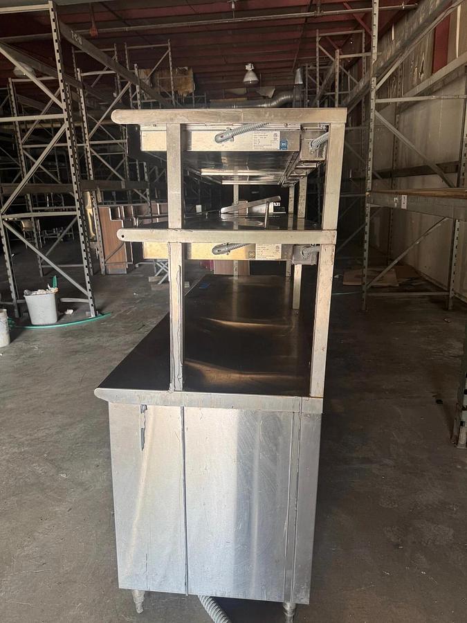 Used Marshall Air Systems 170525B208 Series 5000 Warming Rack, Work Station/SS Table