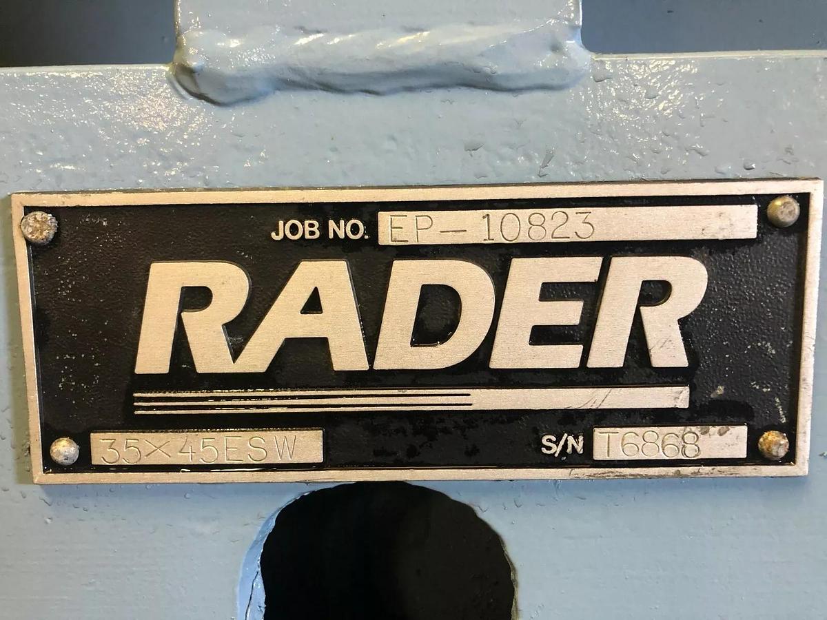 Used Rader 35X45ESW Rotary Airlock Feeder, S/N: T6868