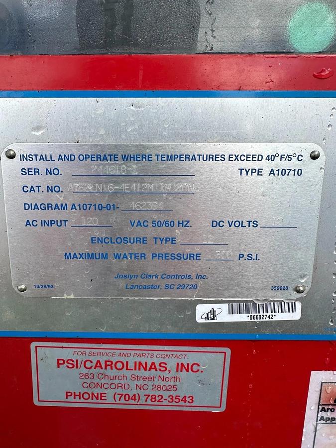 Used Clarke JW6HU40 Fire Pump System