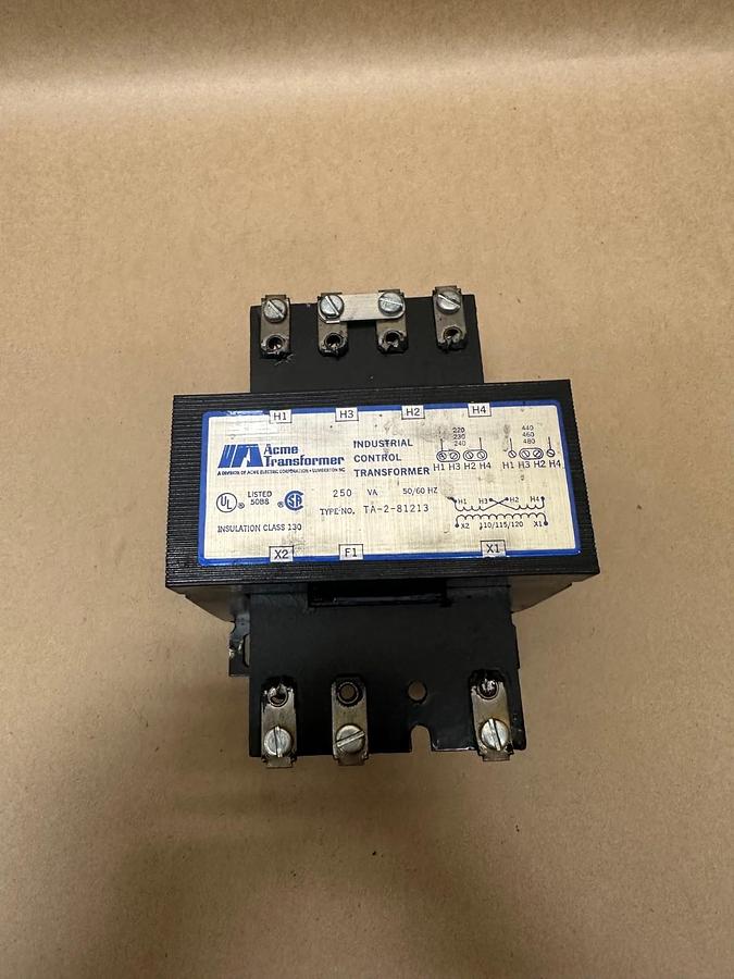 Used ACME Transformer TA-2-81213, 250VAC 50/60Hz Industrial Control Transformer