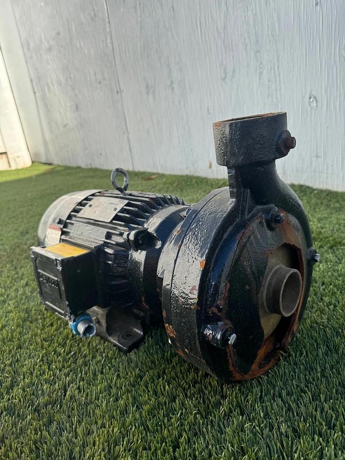 Used Dayton 4ZA44A Centrifugal Pump, w/ Dayton LTDI23TD 7.5Hp Motor @ 3450 RPM