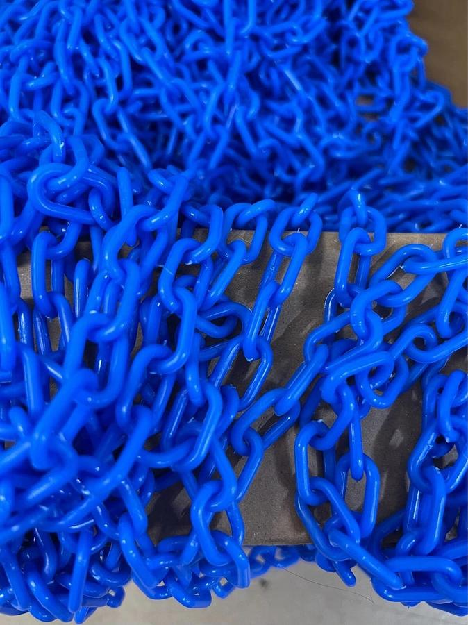 Used 00006-100 3/4” Chain Bulk Blue Plastic