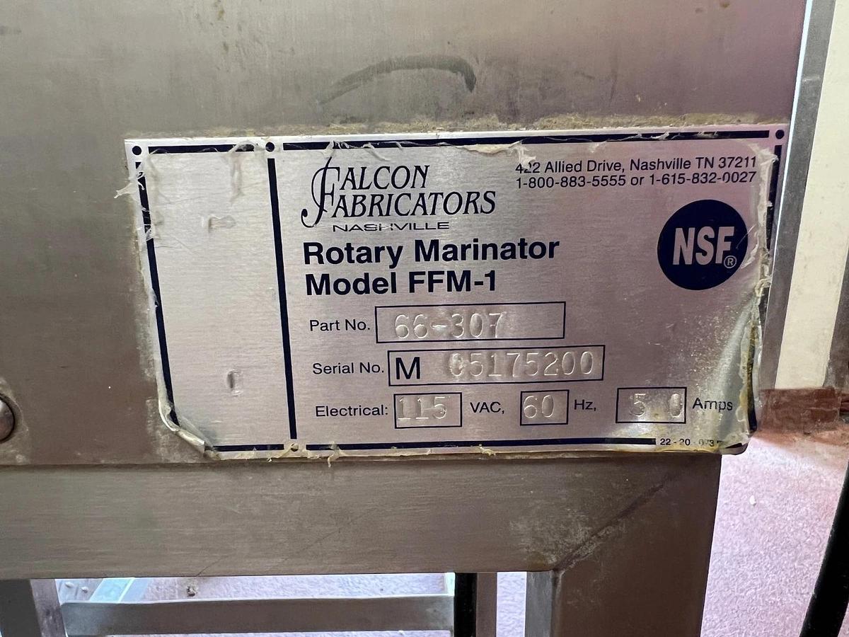 Used Falcon Fabrications FFM-1, 66-307 Rotary Meat Marinator