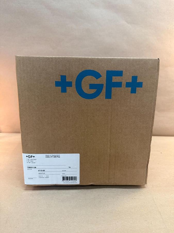 Used Georg Fischer Cool-Fit ABS Plus T 90° Red, 738201136 *NEW FACTORY SEALED*