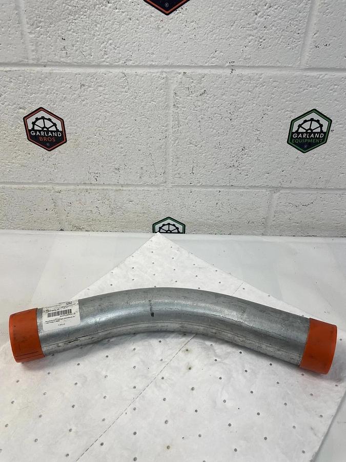Used Grainger 2CLJ1 Galvanized Steel Conduit Elbow, 2”, 45°