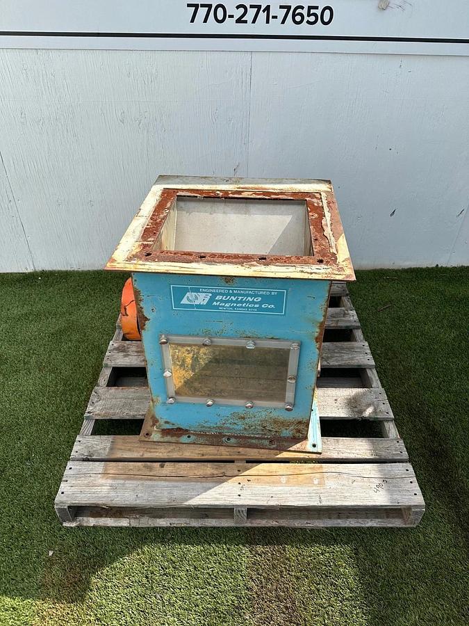 Used Bunting Magnetics 948336-1-02 Magnetic Drum Separator, w/ 1Hp, 1725RPM Motor