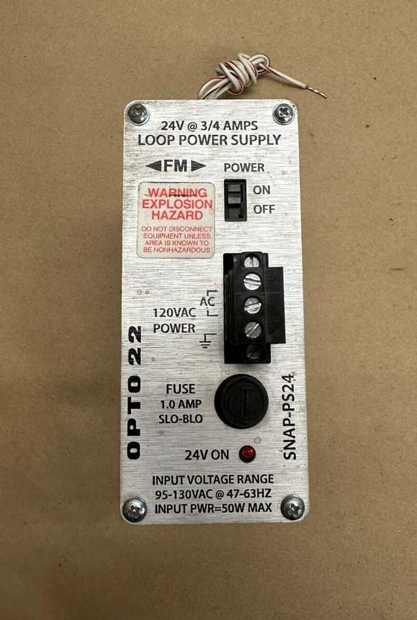 Used OPTO 22 SNAP-PS24 Loop Power Supply 24V @ 3/4A