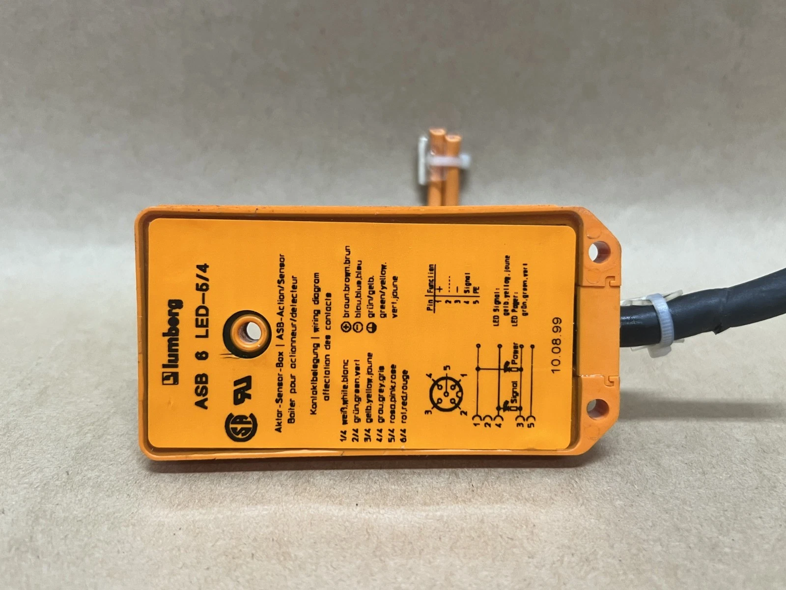 Used Lumberg ASB 6 LED-5/4 Actuator Sensor Box