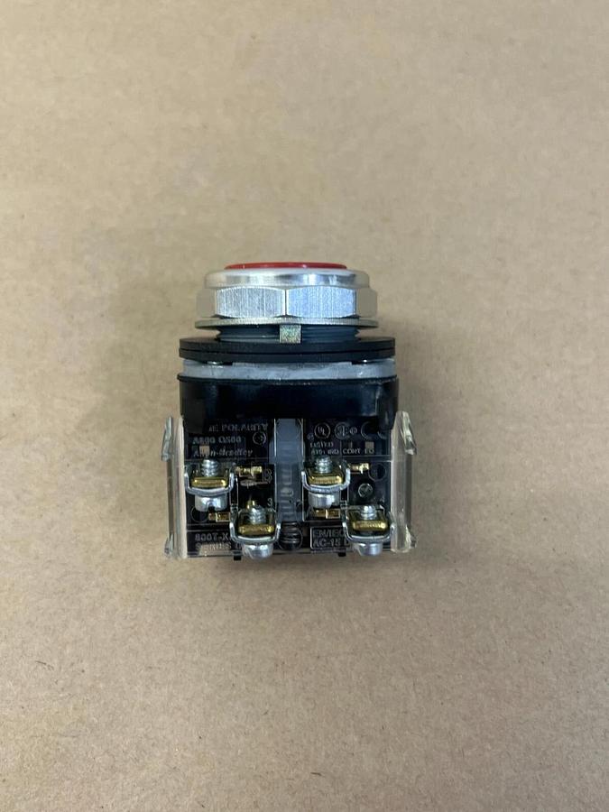 Used Allen Bradley 800T-A Ser. T Red Push Button