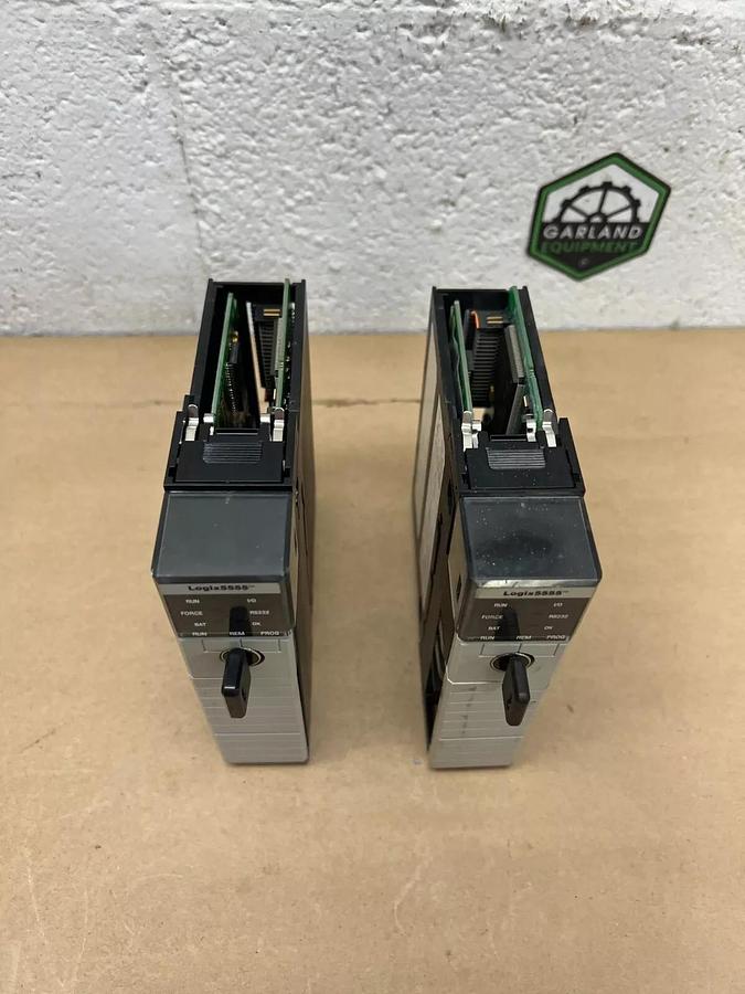 Used Allen Bradley 1756-M13/A, 1756-L55/A Logix 5555 1.5M Processor Unit (Lot of 2)