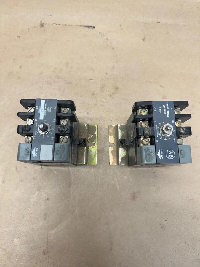 Used Allen Bradley 852S-NSC Solid State Timer, Series F & G - Lot of 2