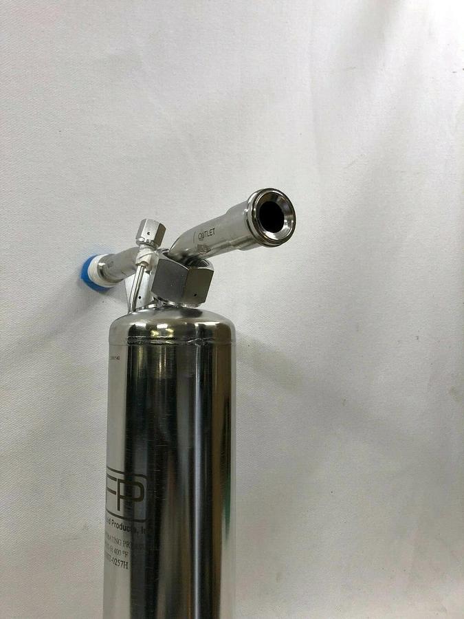 Used Stainless Fluid Products SC11H8T-0257H 316SS Y Shape Housing Assembly