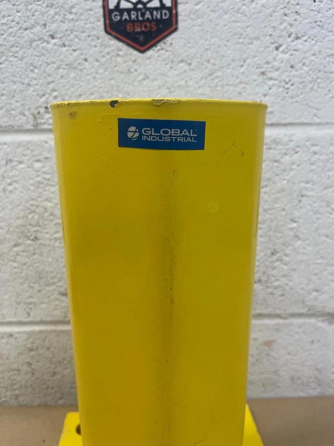 Used Global Industrial 442973YL H Steel Post Protector, Base W:6" L:7.5", 1/4" thick