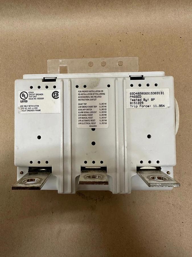 Used Eaton KES3400ALSI Electronic LSI Trip Unit 400A 3 Pole