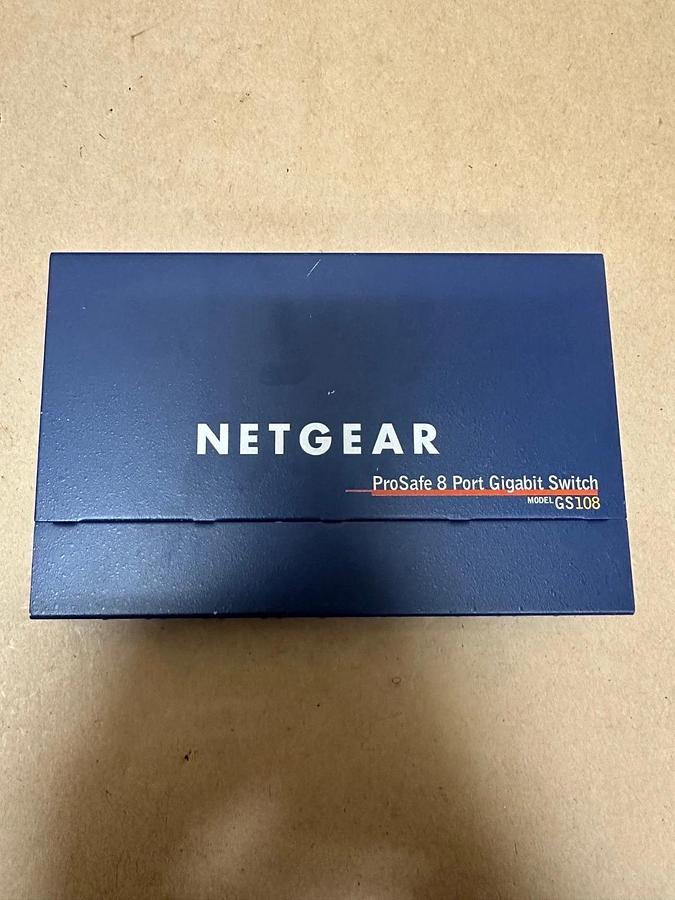 Used NETGEAR GS108 v3 Prosafe 8 Port Gigabit Switch