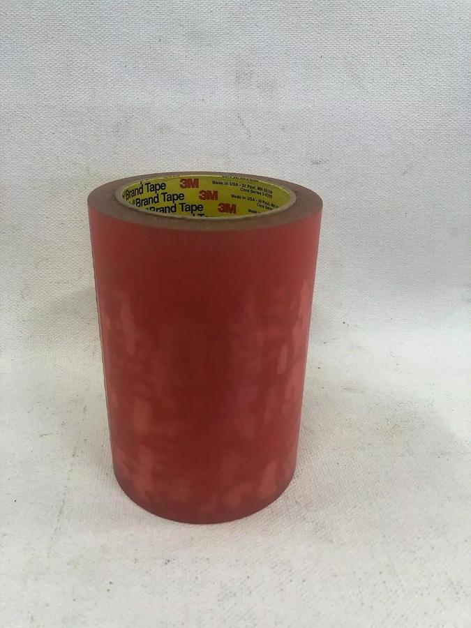 Used 3M Scotch Premium Labelgard Film Tape 821 6 in x 72 yd Case of 8 Rolls