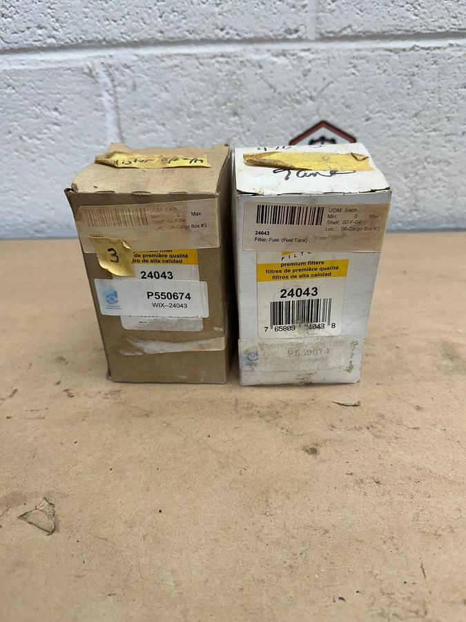 Used WIX 24043 Fuel Filter - Lot of 2