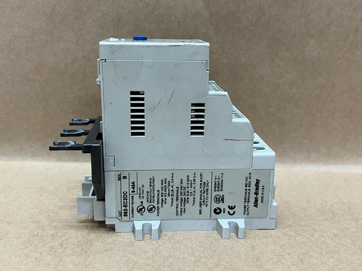 Used Allen Bradley 592-EC2DC Ser B, E3 Plus DeviceNet Solid-State Overload Relay