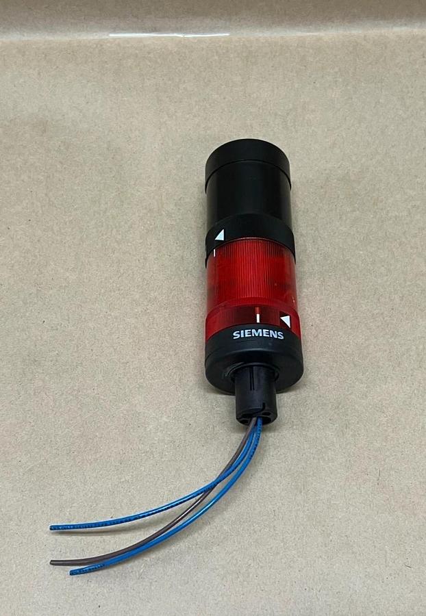 Used Siemens 8WD4 220-5AB w/ 8WD4 220-0FA Red Stack Light w/ Buzzer Element