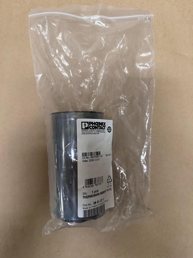 Used Phoenix Contact Thermomark-Ribbon 110-TC Ink Ribbon *NEW*