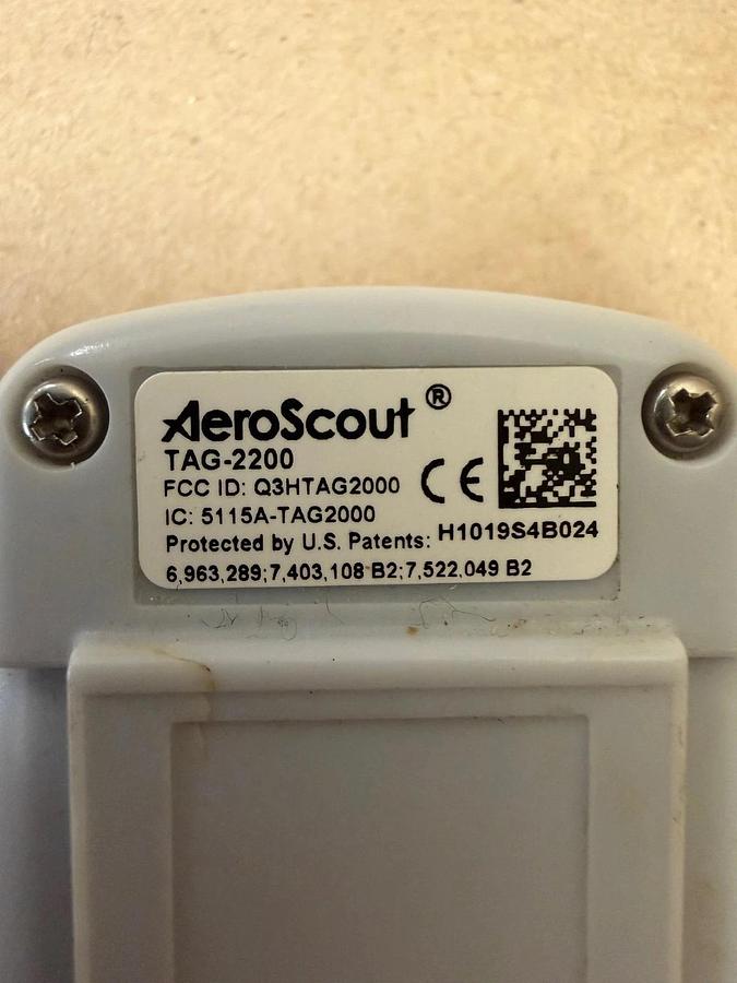 Used Aeroscout TAG-2200 WIFI Asset Location Tag