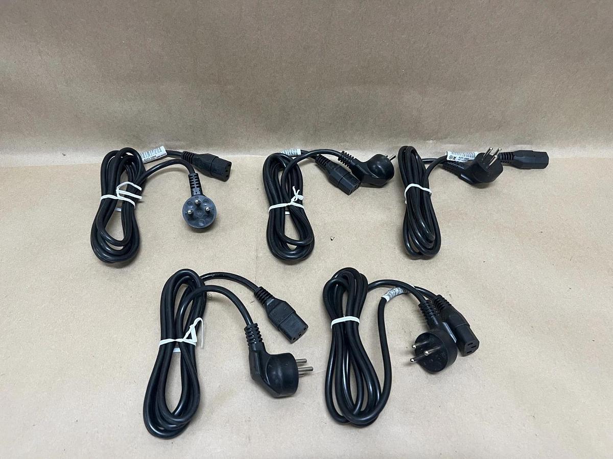 Used IL/3 Type 3-Pin Plug w/ Female Connector - Lot of 5