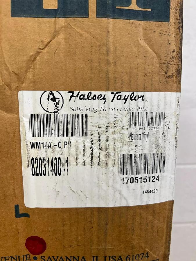 Halsey Taylor WM14A-Q PV Wall Mounted Drinking Fountain Platinum Vinyl