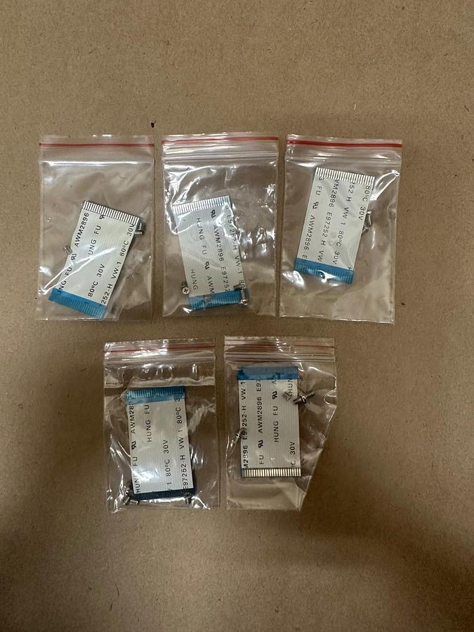 Used Hung Fu E97252-H Ribbon Cable - Lot of 5 *NEW*