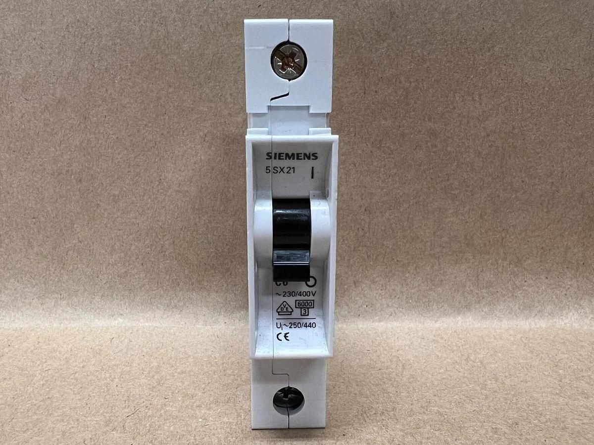 Used Siemens 5SX21 C6, 230/400V, Circuit Breaker - Lot of 7